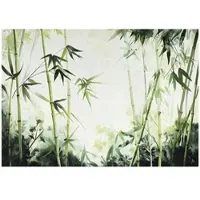 WALLARENA - Fotobehang - 250x175 cm - groene bamboe fotobehang voor slaapkamer en woonkamer, vliesbehang