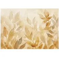 WALLARENA - Fotobehang - 200x140 cm - gouden bladeren abstract fototapete voor slaapkamer en salon van bevlieshang