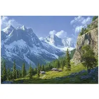 WALLARENA - Fotobehang - 200x140 cm - 3D natuur landschap voor slaapkamer en woonkamer