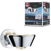 Paulmann Wandlampe , Sabik, dimbare, Metallic, Woonkamer, Kunststof, Modern