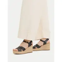 Clarks Clarksvoor vrouwen. 26181462 Leren sandalen Sabina Strap zwart (40), Leer, 8 tot 10 cm, Gesp, Casual