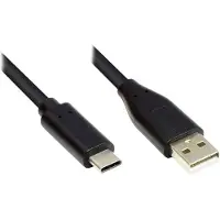 GOOD CONNECTIONS USB-C - USB-A kabel | USB2.0 | 15W | zwart | 5 meter