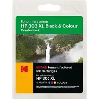 Kodak 185H030317 HP PH6230 Inkt (2) 303XL 3YN10AE 1x12ml/1x10ml zwart + kleuren (185H030317)