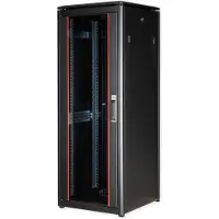 Roline 19-inch netwerkkast Pro 32 U, 600x600 BxD Glazen deur zwart