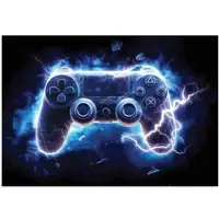 WALLARENA - Fotobehang - 400x280 cm - fotobehang voor jongens met gaming thema voor tienerkamer