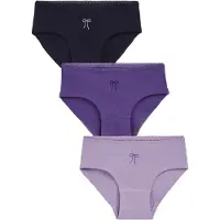 We fashion hipster - paars (set van 3) Slip Meisjes Stretchkatoen Effen - maat 110/116