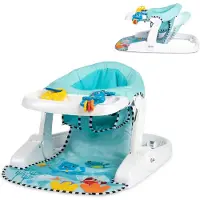 Baby Einstein Ocean Sea of Support 2-in-1 - Zitpositie op de vloer - Met tablet en afneembaar speelgoed - Vanaf 4 maanden