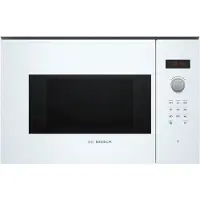 Bosch Serie 4 BFL523MW1F, Inbouw, Vrijstaande magnetron, 20 liter, 800 watt, Ingebouwd display, LED