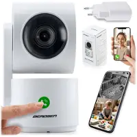 Berdsen BD-942 - Beveiligingscamera - WiFi - 3MP - Elektronische Babyfoon - Wit