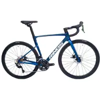 RINOS Odin3 Carbon Road - RaceFiets - met UCI Frameset- met SHIMANO 105 ST-R7000 - 22 versnellingen en schijfremmen - lichte fiets voor dames en heren - 700 x 40C - Kameleon Blauw-Paars XS-50