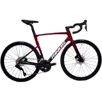 RINOS Odin6.0 Carbon Road - Racefiets - met UCI Frameset - met SHIMANO Di2 - 24 versnellingen en schijfremmen - lichte fiets voor dames en heren - 700 x 40C - Rood en zwart M