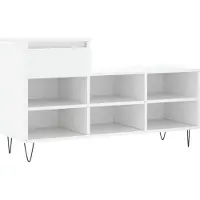 vidaXL Schoenenkast 102x36x60 cm bewerkt hout wit