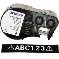 Brady M4C-750-595-BK-WT tape vinyl wit op zwart 19,05 mm x 7,62 m (origineel)