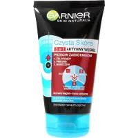 Garnier - Pure Score Intensive Charcoal 3In1 Face Wash 150Ml