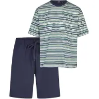Hajo heren shortama fijne groene streep | Maat 54