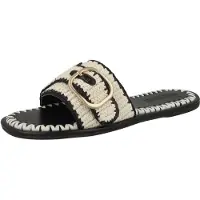 Steve madden Muiltjes 'Seabreeze' zwart / natuurwit