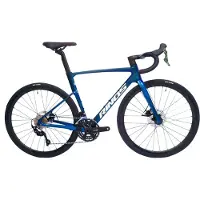 RINOS Odin 1 Carbon Road - RaceFiets - met UCI Frameset- met Shimano SORA 18 versnellingen en schijfremmen - lichte fiets voor dames en heren - 700 x 40C - Kameleon Blauw Paars S-52
