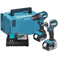 Makita Pack 2 -tools DLX2535TJ DDF490 + DTD153 in makpac