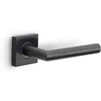 Formani Basics LB2-19BSQ deurkruk geveerd op vierkant rozet - PVD gumetal