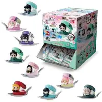Banpresto Demon Slayer Gashapon Blinde Verpakkingen, Miniatuurfiguurtjes, 4 cm, Chara Macaron Display (24 stuks)