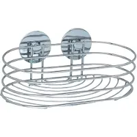 Wenko Doucherek Turbo-loc 23,5 X 10,5 X 13,5 Cm Rvs Zilver