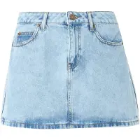 Adidas Originals Denim 3-Stripes Mini Skirt - Blauw- Dames, Blauw