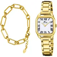 Lotus Analoog horloge goud