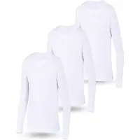 LOREZA Onderhemd 'Jungen Mädchen Langarmshirts' wit