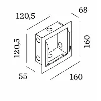 Wever & Ducre - ORIS / RETO 1.3 RECESSED HOUSING INCL. PLASTERKIT