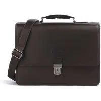 The Chesterfield Brand Glenwood Aktetas Messenger Leer 42 cm Laptop compartiment bruin
