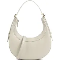 Coccinelle Leren handtas schoudertas Whisper Grained Leather Mini Bag Eucalipto groengrijs