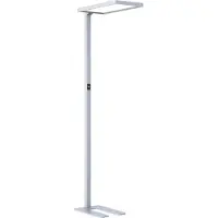 NCC-Licht LED Stehleuchte Luka Silber Up & Down 2 x 40W 8400lm Neutralweiß 4000K UGR