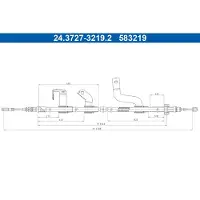 Ate 24.3727-3219.2 Handremkabel