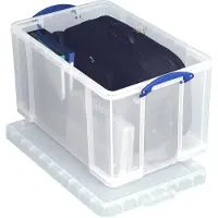 Really Useful Box Kunststof Magazijnbak 84 l Transparant 44 x 71 x 38 cm