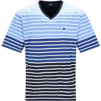 Hajo Pyjama kort blauw / marine / royal blue/koningsblauw / wit