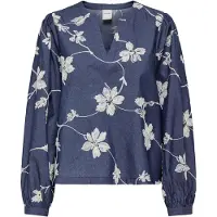 ONLY Blouse 'ONLSAKA' donkerblauw / wit