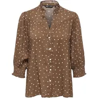 ONLY Blouse 'ONLRaya' chocoladebruin / wit