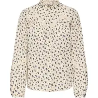 ONLY Blouse 'ONLLucinda' ecru / donkerblauw / donkergroen