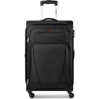 Wenger Beaumont 4 wielen Trolley L 78 cm met uitbreidingsplooi zwart
