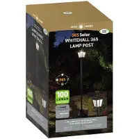 SMART GARDEN Deco-solarlamp buiten Whitehall 365, dimbaar, zwart, metaal, Modern, solar tuinverlichting