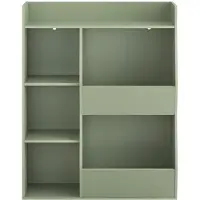 SoBuy Bibliothèque Enfant 5 Compartiments Vert