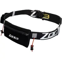 Zone3 Race Belt With Neoprene Pouch Zwart