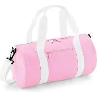 Bagbase Mini Barrel Bag BG140S - CLASSIC PINK/WHITE - 40 x 20 x 20 cm