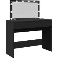 vidaXL Kaptafel met LED-verlichting 100x40x120 cm zwart