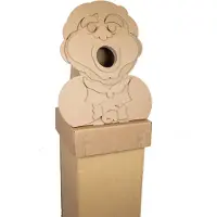 KarTent Kartonnen karbin met figuur - 60L - Sprookjesachtig design -