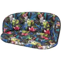 Hobbygarden Amanda Prestigie - Rattan Bank Kussen - 100x50x38 cm - Kleurige Bladeren