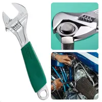 Cheqo PRO Verstelbare Moersleutel 8" (200mm) - Hoogwaardig Staal - Geharde Bek - Schaalverdeling mm - Antislipgreep - 310g