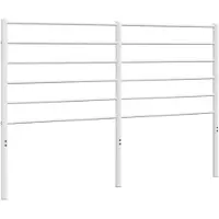 vidaXL Vervangend hoofdbord metaal wit 150 cm