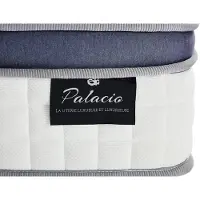 Vente-unique Set 160 x 200 cm opbergbedbodem licht natuur + hybride matras 7-zone pocketvering en traagschuim dikte 25 cm - MALAO van PALACIO