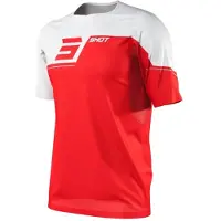 Shot Rogue Revolt Short Sleeve Jersey Rood / Wit || Maat: M